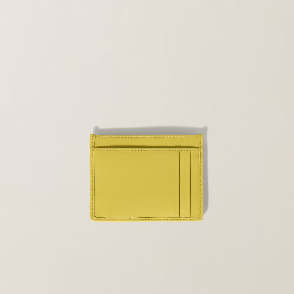 Miu Matelasse Nappa Card Holder