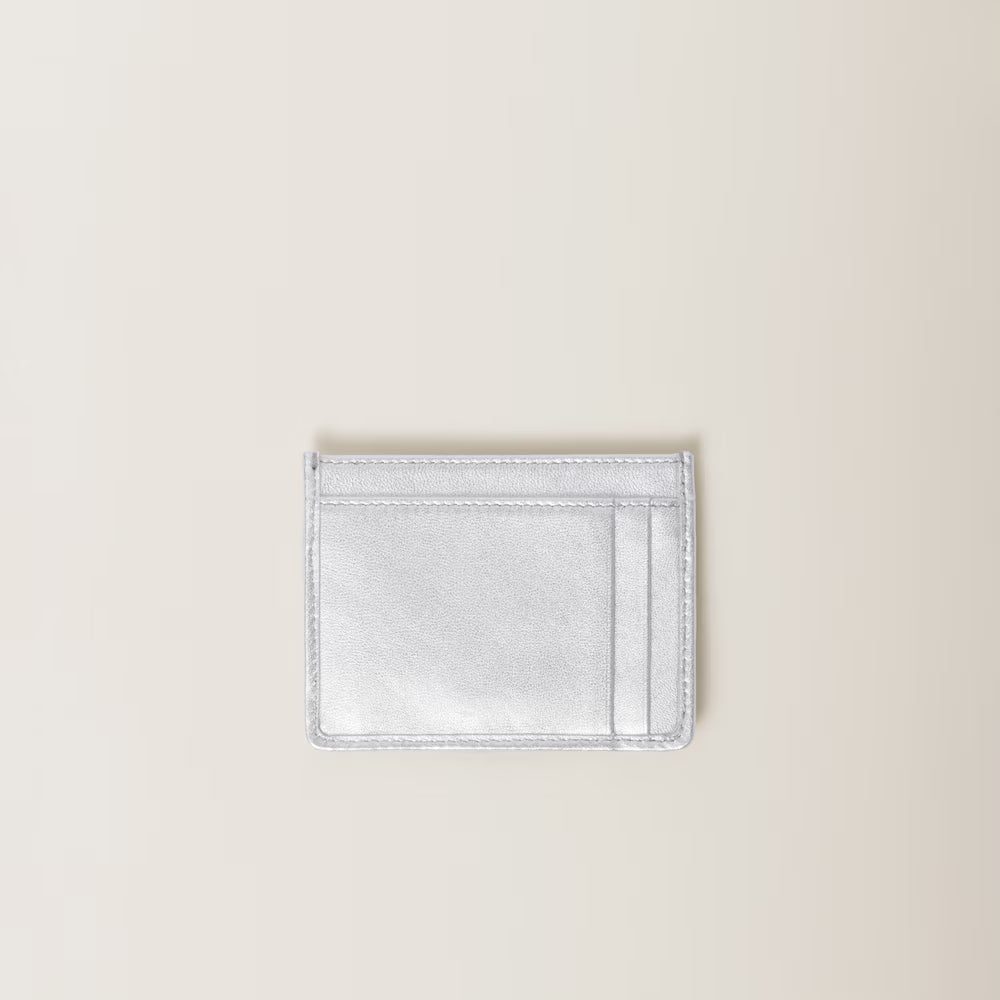 Miu Matelasse Nappa Card Holder