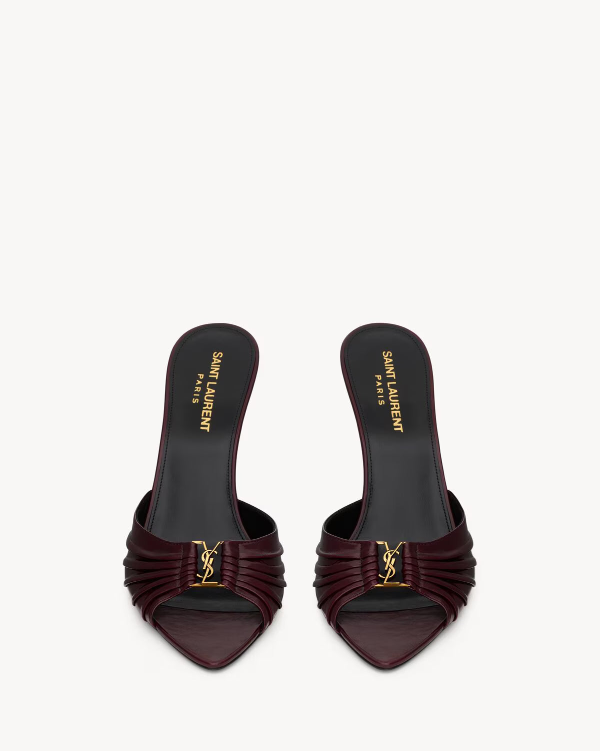 BABYLONE mules in smooth leather