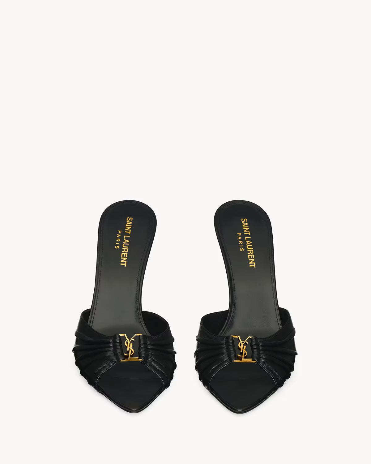 BABYLONE mules in smooth leather