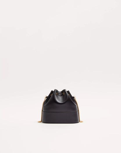 Mini Bucket Bag In Nappa With Vlogo Signature Chain With Box