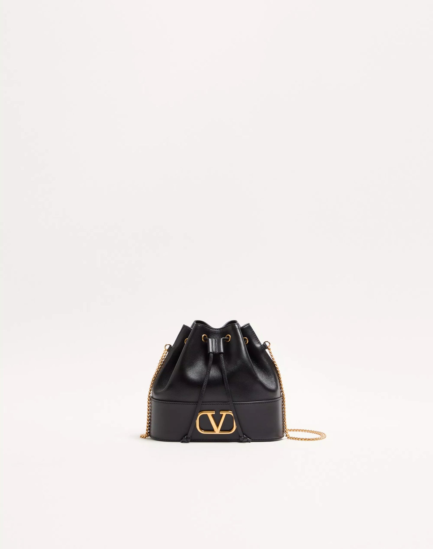 Mini Bucket Bag In Nappa With Vlogo Signature Chain With Box
