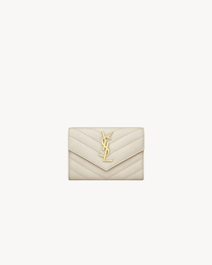 CASSANDRE MATELASSÉ SMALL ENVELOPE WALLET IN LAMBSKIN