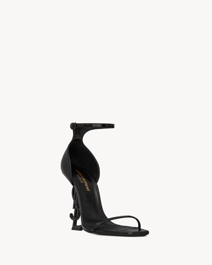 Opyum Sandals In Patent Leather 11cm With Box