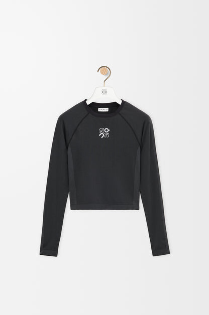 Long sleeve top in technical jersey