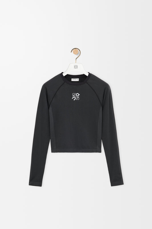 Long sleeve top in technical jersey