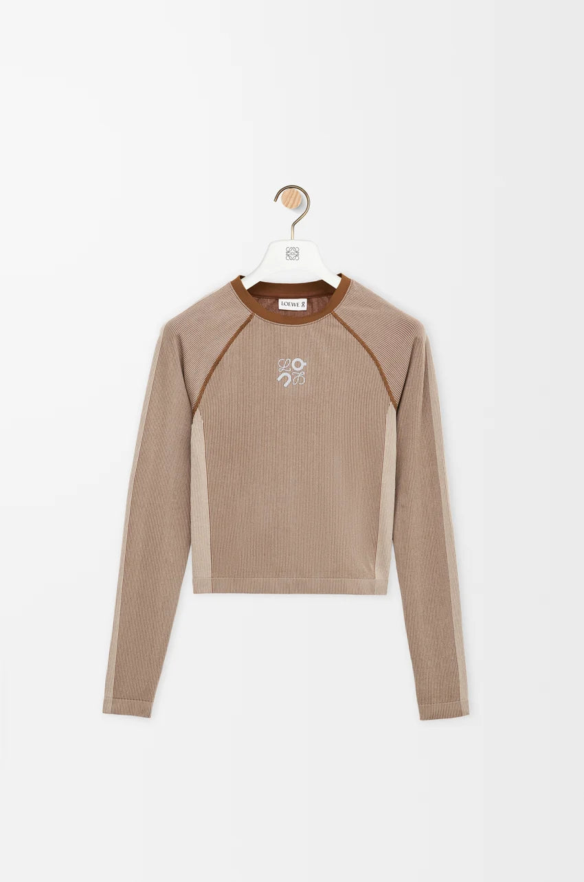 Long sleeve top in technical jersey