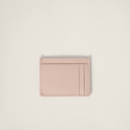 Miu Matelasse Nappa Card Holder