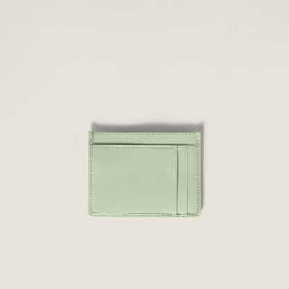 Miu Matelasse Nappa Card Holder
