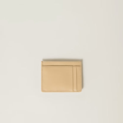 Miu Matelasse Nappa Card Holder