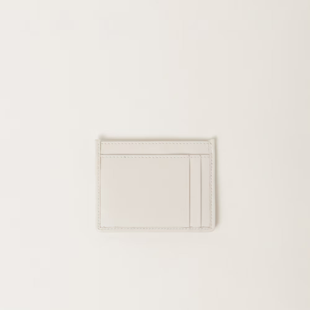 Miu Matelasse Nappa Card Holder