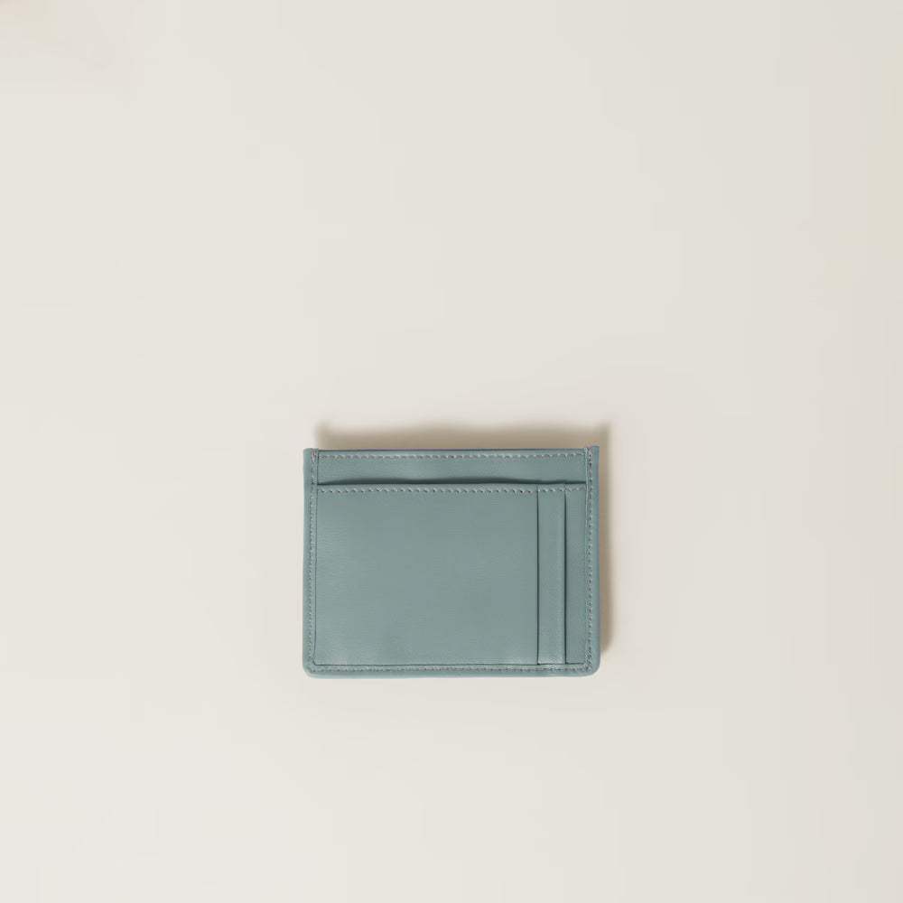 Miu Matelasse Nappa Card Holder