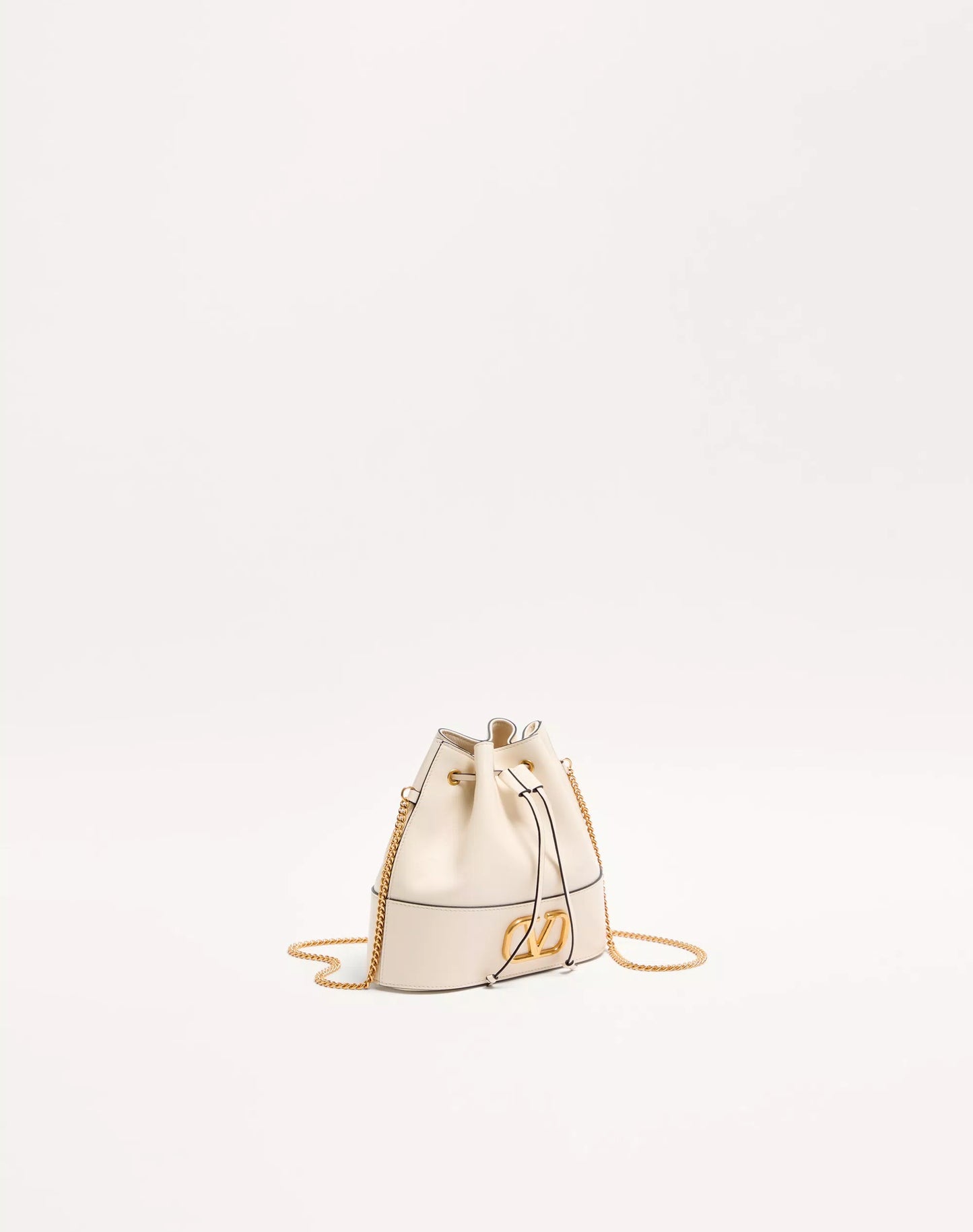 Mini Bucket Bag In Nappa With Vlogo Signature Chain With Box