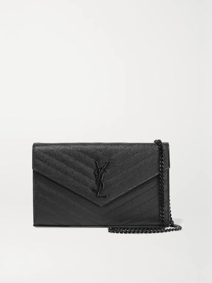 Cassandre Envelope Mini Matelasse Leather Shoulder Bag With Box